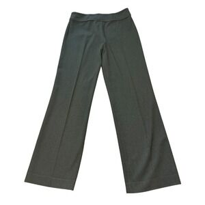 Thalian Wide Leg Pants Size 10 Olive Green Career Business Casual Trousers